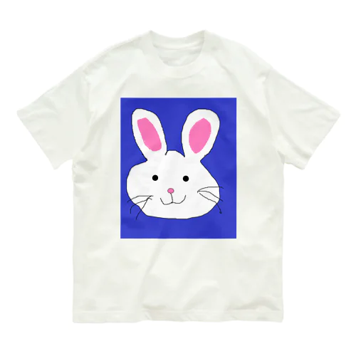 てがきうさぎ オーガニックコットンTシャツ