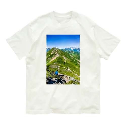 爺ヶ岳　稜線 Organic Cotton T-Shirt