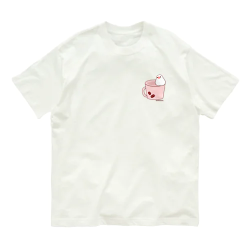 ちょこんと白文鳥 Organic Cotton T-Shirt