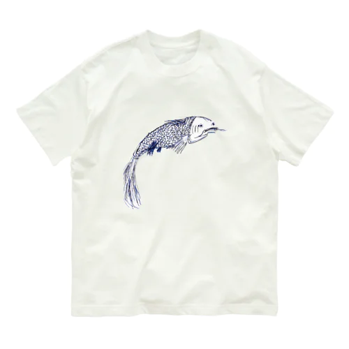 Blanquito the Koi fish オーガニックコットンTシャツ