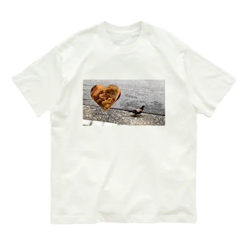 からあげとハト Organic Cotton T-Shirt