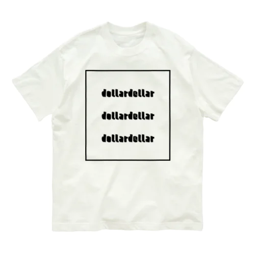 dollardollar box black オーガニックコットンTシャツ