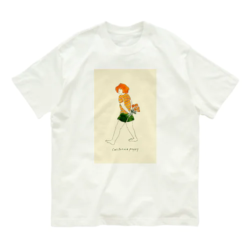 california poppy Organic Cotton T-Shirt