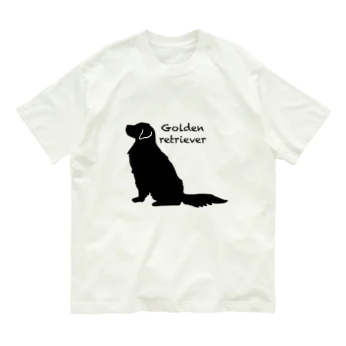 my dog Golden retriever  オーガニックコットンTシャツ