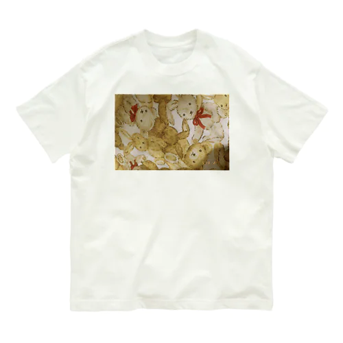 くまさんうさぎさん Organic Cotton T-Shirt