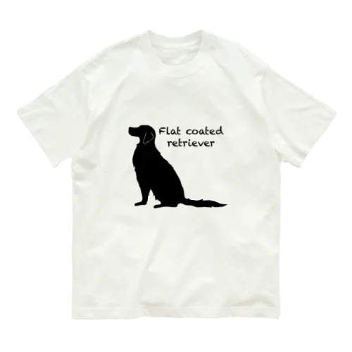 my dog Flat coated retriever オーガニックコットンTシャツ