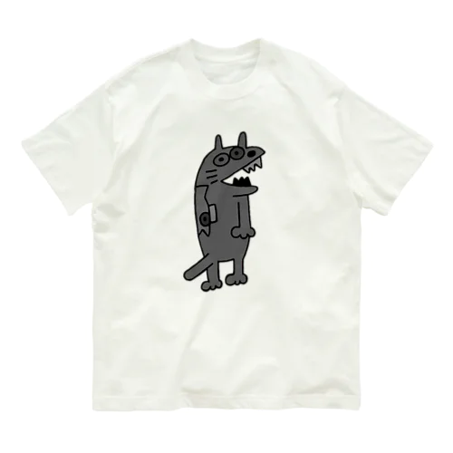 やべえ柄のキテレツねこ（魚柄） Organic Cotton T-Shirt