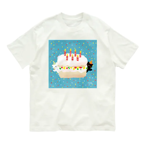 ケーキ！ オーガニックコットンTシャツ