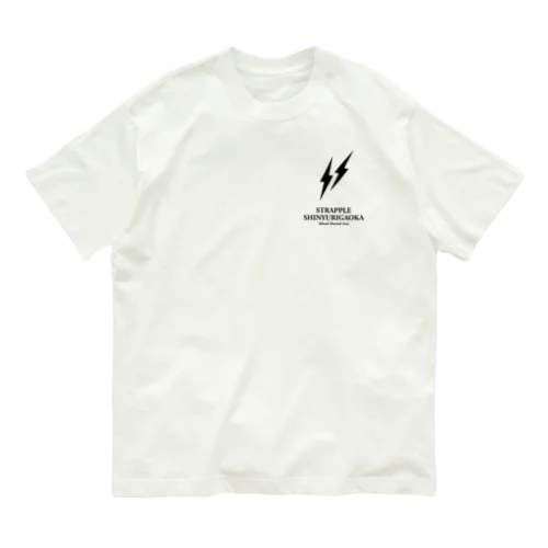 ストライプル新百合ヶ丘ダブルロゴオーガニックコットンTシャツ オーガニックコットンTシャツ