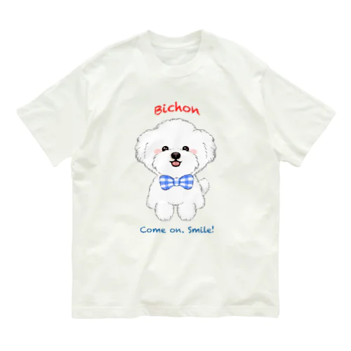 スマイルビション男の子 Organic Cotton T-Shirt