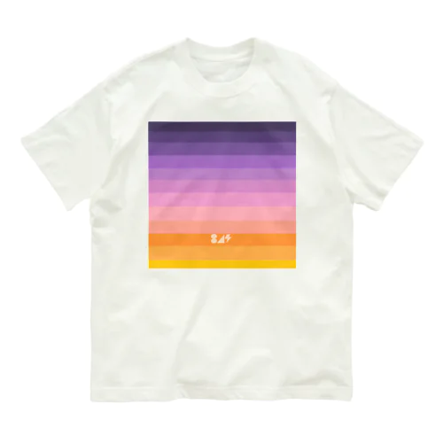 空色グラデ(宵～朝) オーガニックコットンTシャツ