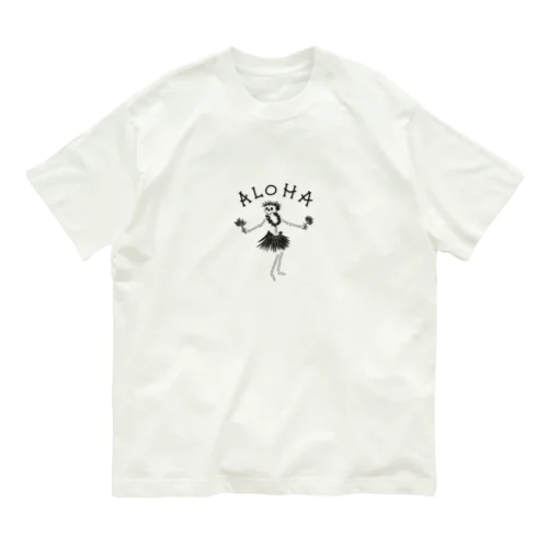 Hula skull  オーガニックコットンTシャツ