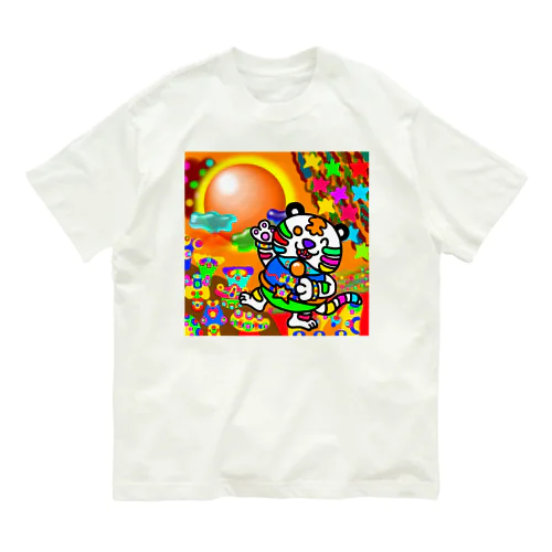 白虎の世界 オーガニックコットンTシャツ