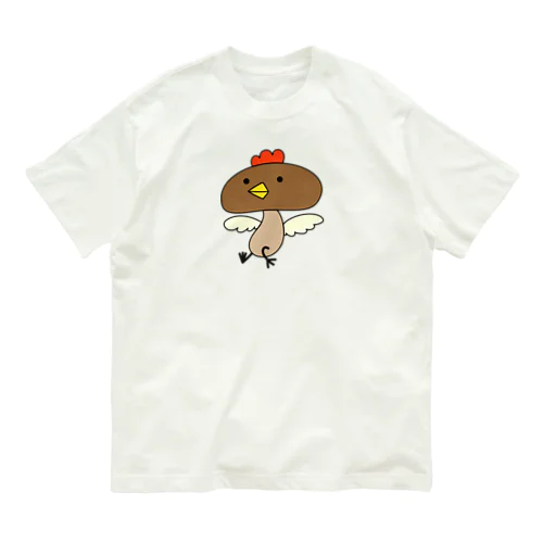 しいたけどり Organic Cotton T-Shirt