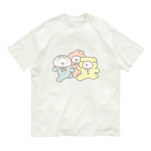 きぐるみちゃんず(かけっこ) オーガニックコットンTシャツ