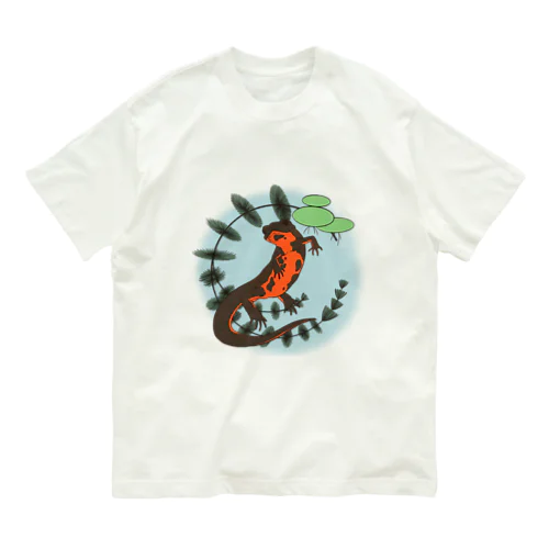 浮世絵イモリ オーガニックコットンTシャツ