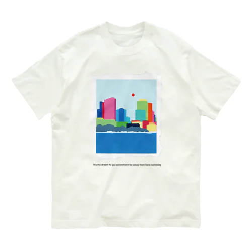 港街の オーガニックコットンTシャツ