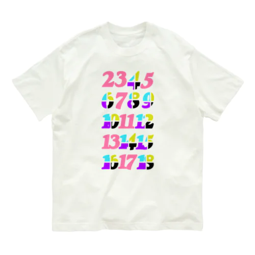 Prime number & Composite number オーガニックコットンTシャツ