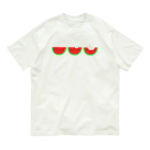 スイカドロボーは…？？ Organic Cotton T-Shirt