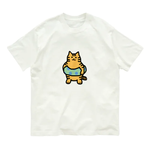 うきわーず　チャトラ オーガニックコットンTシャツ