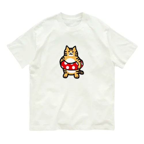 うきわーず　チャシロ オーガニックコットンTシャツ