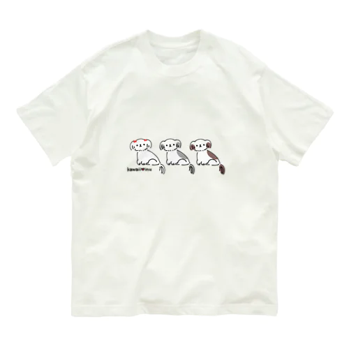 kawaii♥inu オーガニックコットンTシャツ