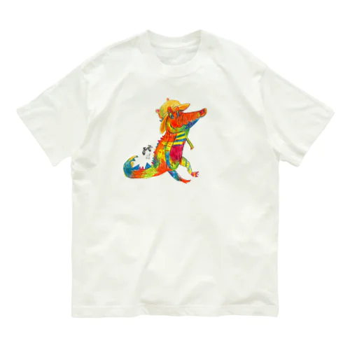 オリビアと麦わら帽子 オーガニックコットンTシャツ