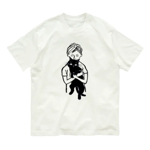 ニャンコ吸っとけ（黒猫） Organic Cotton T-Shirt