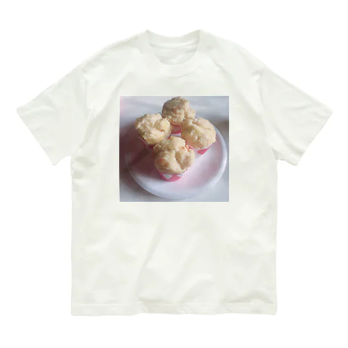 おやつですよ！　蒸しパンお食べ Organic Cotton T-Shirt