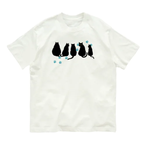 ふりむきネコ Organic Cotton T-Shirt