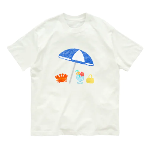 バカンス中のカニ Organic Cotton T-Shirt