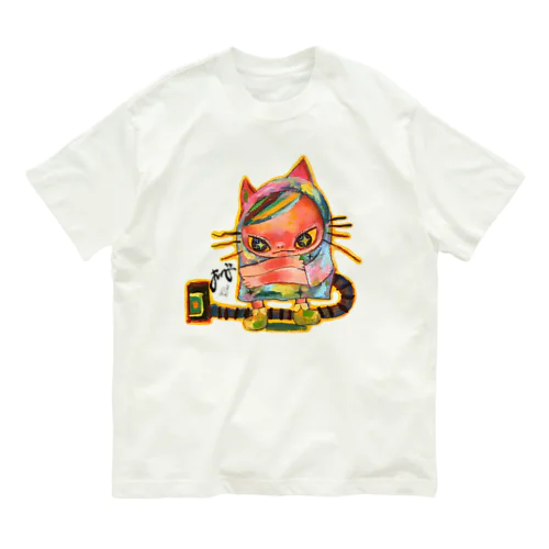 おそうじきねこ オーガニックコットンTシャツ