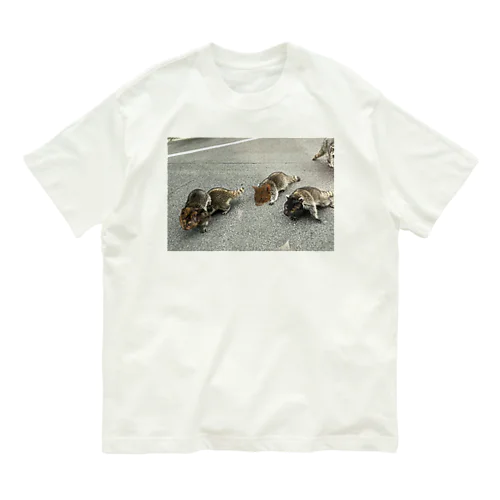 アライグマナスカルと子どもたち Organic Cotton T-Shirt