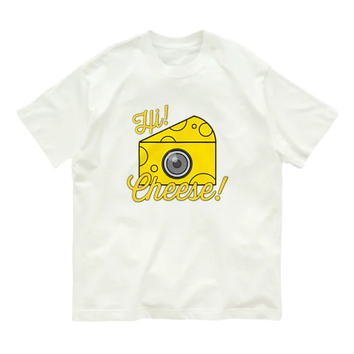 Hi! cheese! (クリア) オーガニックコットンTシャツ