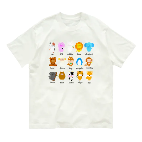 アニマルさん Organic Cotton T-Shirt