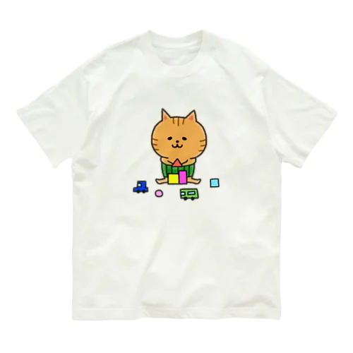 はらまきにゃんこ Organic Cotton T-Shirt