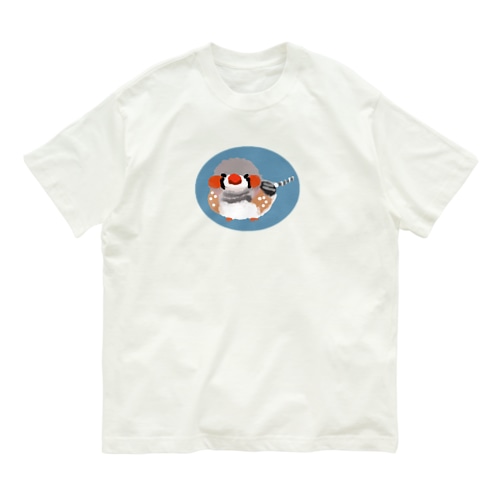 キンカチョウもしゃもしゃ Organic Cotton T-Shirt