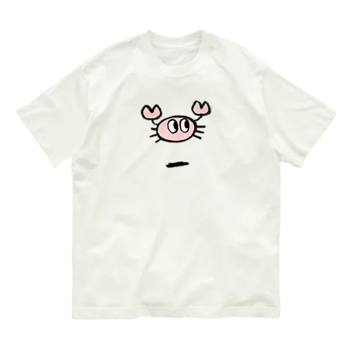 とんでるカニ オーガニックコットンTシャツ