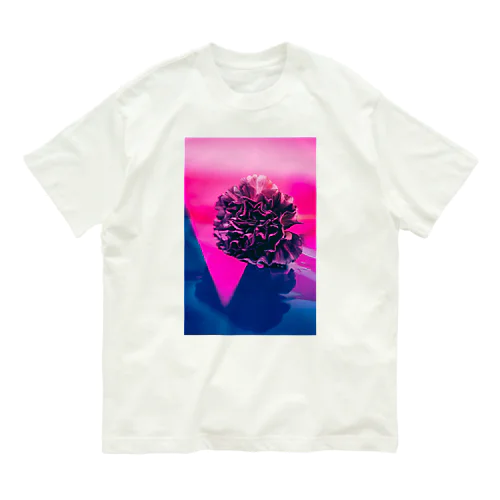 flowers/pink オーガニックコットンTシャツ