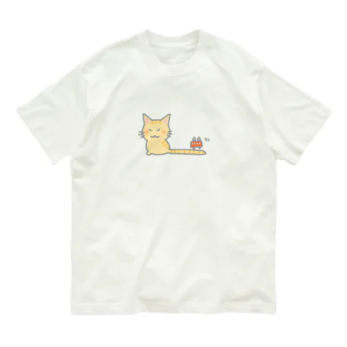 電車猫さん Organic Cotton T-Shirt