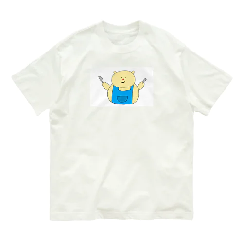 いただきますくまさん オーガニックコットンTシャツ