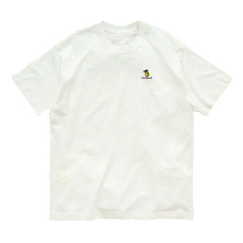 胸エンブレム・ハネナガインコ Organic Cotton T-Shirt