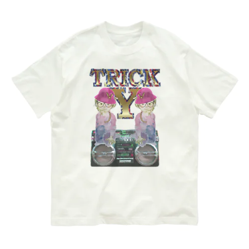 Tricky twinz オーガニックコットンTシャツ