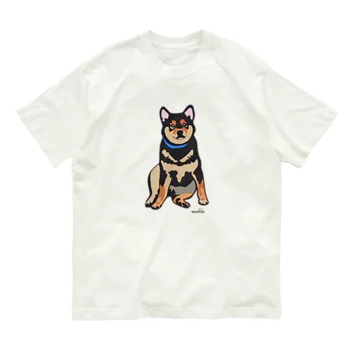 縁側の柴犬 オーガニックコットンTシャツ