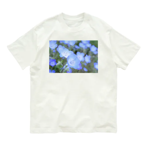 photo-ネモフィラ Organic Cotton T-Shirt