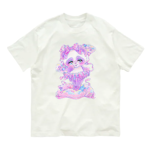 星プリマのバレエパンダちゃん♡ ˚✧₊⁎⁺˳✧༚ Organic Cotton T-Shirt