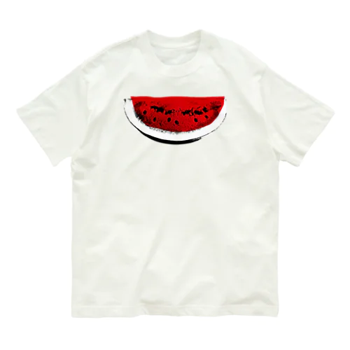 すいか -watermelon- 切 Organic Cotton T-Shirt