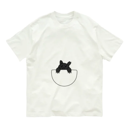 ポケットに住み着く猫です Organic Cotton T-Shirt