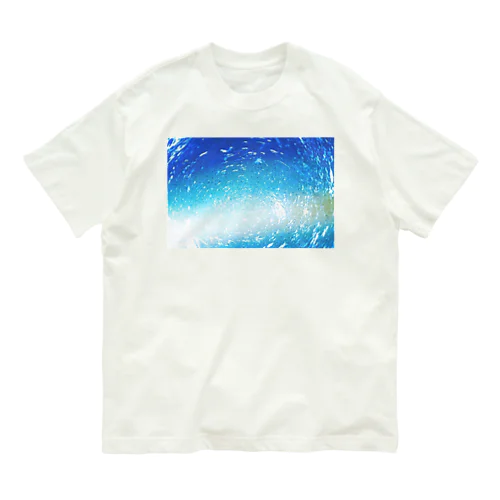 Let the mind flow like water オーガニックコットンTシャツ