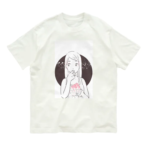 かき氷を食べる娘 Organic Cotton T-Shirt